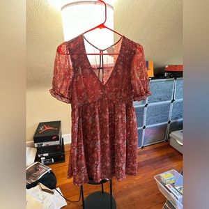 Women’s dress, size small. Blue rain brand. Gently used.